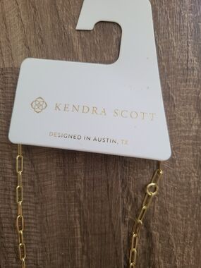 Kendra Scott Gold Paperclip Link Necklace
